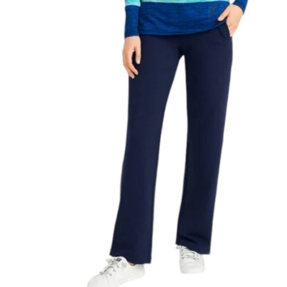 TALBOTS Navy Blue Pull On Stretch Comfy‎ Straight Leg Pants pLUS sIZE 2X New! - Picture 11 of 11